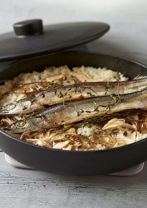 キヌアとさんまご飯-レシピのメイン写真
