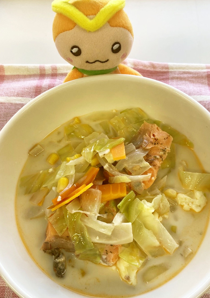 生鮭と野菜のミルク煮-レシピのメイン写真