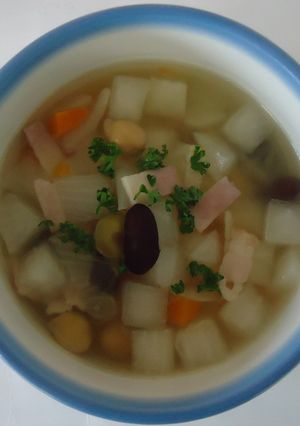 豆と野菜のスープby草津市-レシピのメイン写真