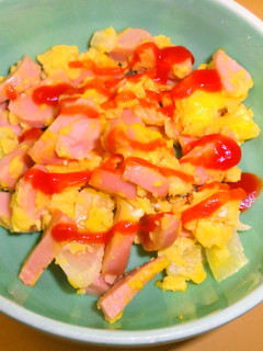 【病院】ソーセージいりたまご【給食】-レシピのメイン写真