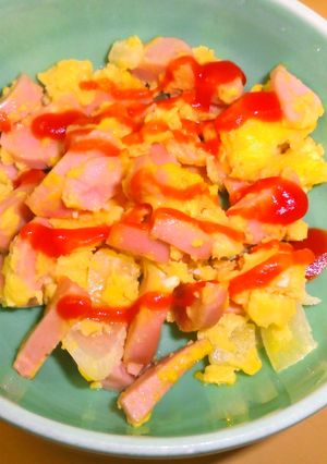 【病院】ソーセージいりたまご【給食】-レシピのメイン写真