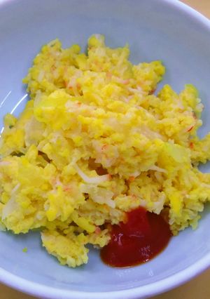 【病院】かにかまいりたまご【給食】-レシピのメイン写真