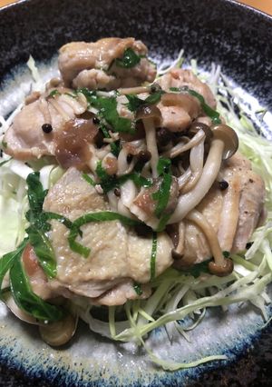 とりももの梅しそ煮-レシピのメイン写真