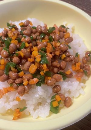 離乳食にも★栄養満点　鮭納豆炒め-レシピのメイン写真