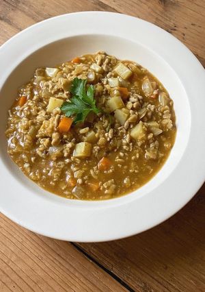 野菜たっぷりひき肉のオートミールカレー-レシピのメイン写真