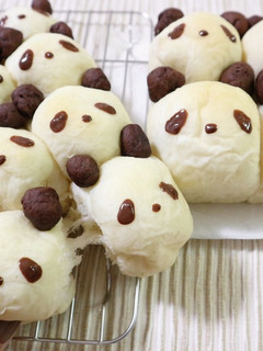 もちもちふんわり パンダちぎりパン-レシピのメイン写真