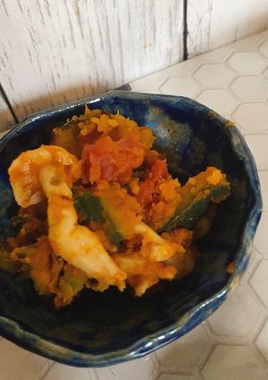 冷めても美味カボチャとトマトのシナモン煮-レシピのメイン写真