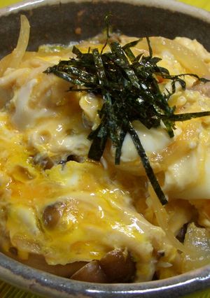 ふわとろ～まいたけたっぷり親子丼♡-レシピのメイン写真