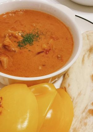 バターチキンカレーwithナン&パプリカ-レシピのメイン写真