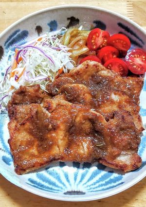 豚ロース肉のしょうが焼き梨ソース仕立て-レシピのメイン写真