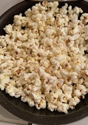 フライパンで無塩無油プレーンポップコーン-レシピのメイン写真