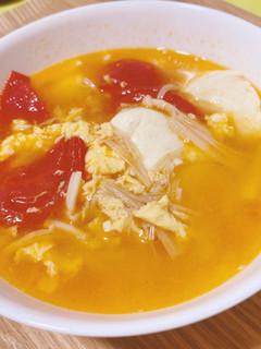 トマトと豆腐の酸辣湯風スープ-レシピのメイン写真