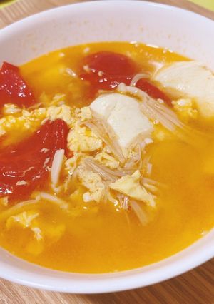 トマトと豆腐の酸辣湯風スープ-レシピのメイン写真