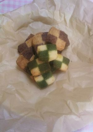 抹茶とチョコのバニラアイスBOXクッキー-レシピのメイン写真