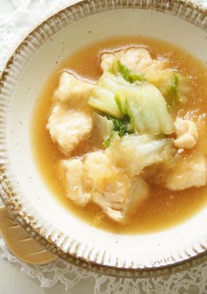 煮るのは8分！胸肉と白菜のおろし煮♪-レシピのメイン写真