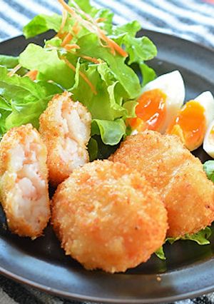 はんぺんでカサ増し、海老カツ♪-レシピのメイン写真
