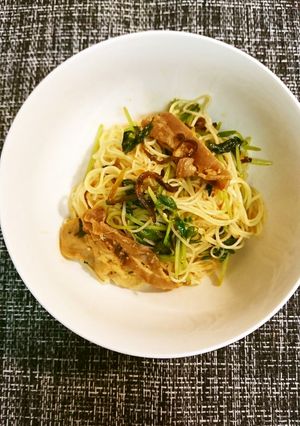 豚と豆苗塩昆布サラダ和え麺-レシピのメイン写真