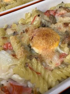簡単!カニかまのカルボナーラ風グラタン♬-レシピのメイン写真