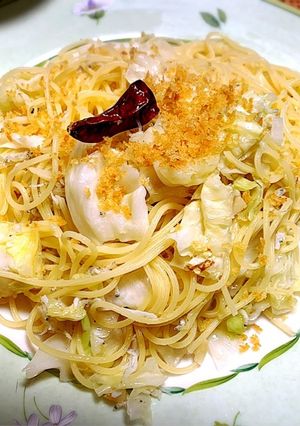 釜揚げシラスとキャベツのパスタ-レシピのメイン写真