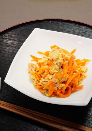 レンチンで、簡単にんじんしりしり-レシピのメイン写真