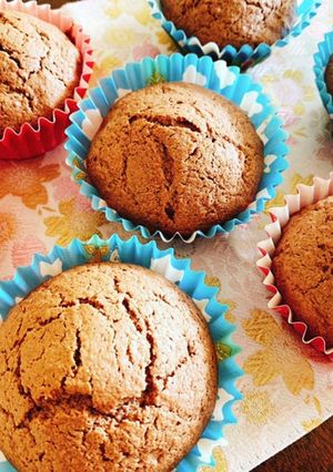 オーツ粉カップケーキ　ラムレーズン風味-レシピのメイン写真