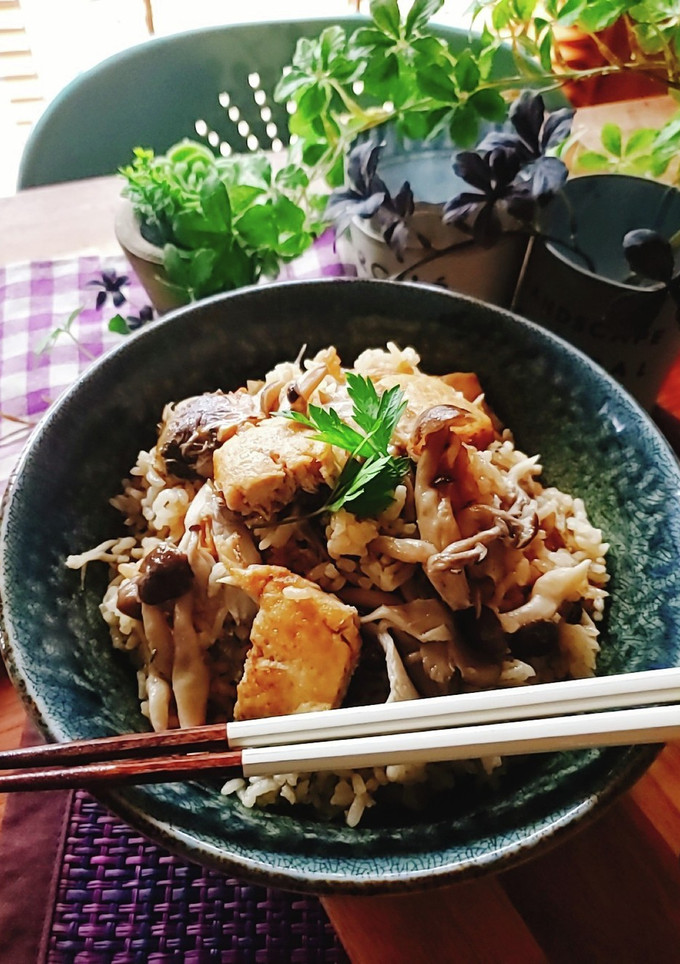 焼き鯖ときのこの炊き込みご飯-レシピのメイン写真