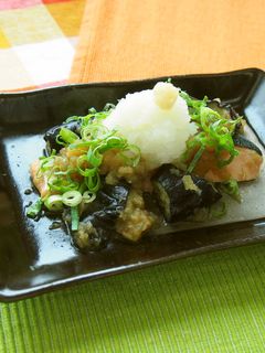 鮭となすのみぞれ煮-レシピのメイン写真