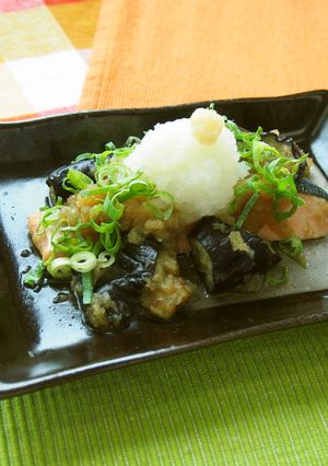 鮭となすのみぞれ煮-レシピのメイン写真