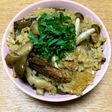 たっぷりきのことさんま缶の炊き込みご飯