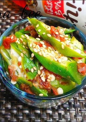 レンジで簡単♪オクラの梅おかか和え-レシピのメイン写真