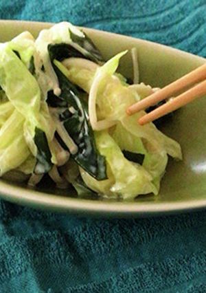 キャベツとわかめのわさびマヨネーズ和え-レシピのメイン写真