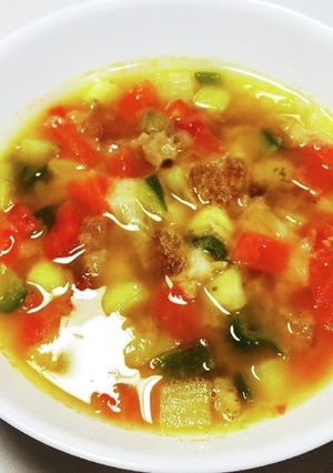 犬ご飯　鹿のアキレスと野菜のスープ-レシピのメイン写真