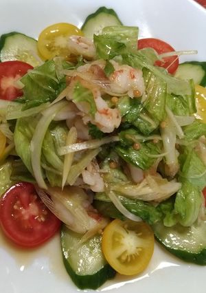 エビと野菜の香味サラダ-レシピのメイン写真