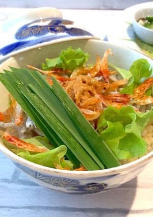 ピーナツバター薫る　桜エビしらす丼-レシピのメイン写真