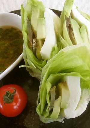 お魚燻製の生はるまきレモンソース添え-レシピのメイン写真