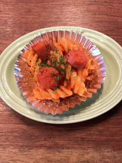お弁当に*作って冷凍*赤と緑のパスタ-レシピのメイン写真