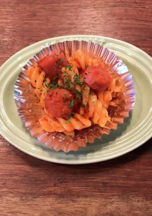 お弁当に＊作って冷凍＊赤と緑のパスタ-レシピのメイン写真
