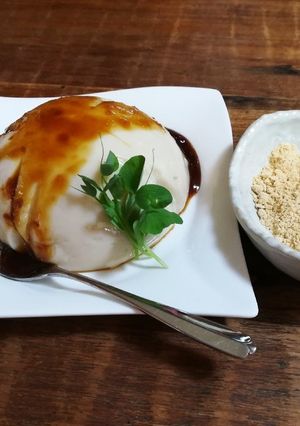 絶品！！豆乳で作る【サイリウムプリン】！-レシピのメイン写真