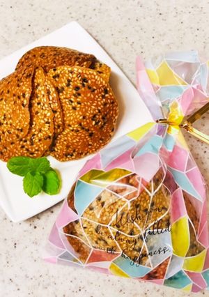 薄焼クッキー☆胡麻のテュイル♡-レシピのメイン写真