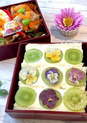 長月２　フルーツサンド　女子高生弁当-レシピのメイン写真