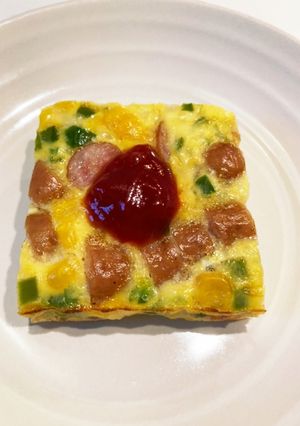オーブンにおまかせ！楽ちんオムレツ-レシピのメイン写真