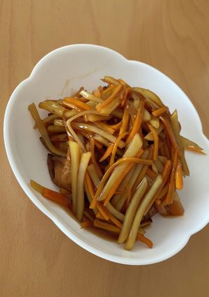 コストコ冷凍餃子で！揚げ餃子の甘酢餡かけ-レシピのメイン写真
