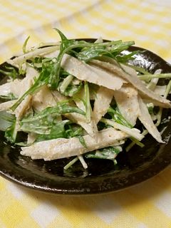 ごぼうと水菜のごまみそサラダ-レシピのメイン写真