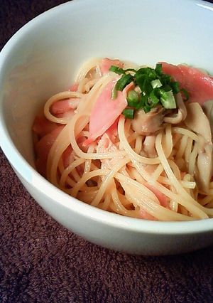 めんつゆバター風味☆柚子胡椒パスタ-レシピのメイン写真