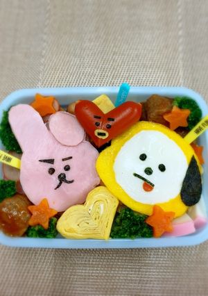 BTS〜BT21〜COOKY、キャラ弁-レシピのメイン写真