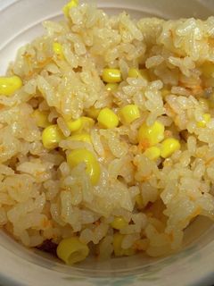 幼児食 コーンの炊き込みご飯-レシピのメイン写真