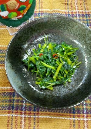 空心菜のぺぺロン炒め-レシピのメイン写真