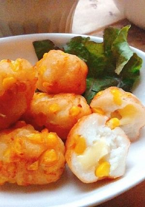 トウモロコシとチーズのはんぺん揚げ-レシピのメイン写真