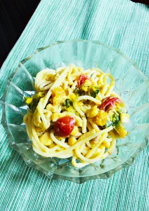 かぼちゃとスパゲティのサラダ-レシピのメイン写真