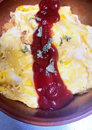 にんにくオムライス-レシピのメイン写真